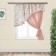 A set of curtains for the kitchen Witerra Byzantium 280x160cm, cocoa, right, PE100%