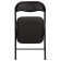 Folding Brabix "Golf CF-007", black frame, black leatherette