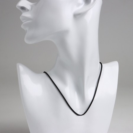 Rubber, incomplete, 45 cm, d = 2 mm, black color in silver-1