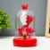 Nightlight "Bear" LED from batteries 3HAAA Red 9.5x9.5x16 cm Risalux