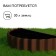 The flowerbed is galvanized "petal", d = 70 cm, h = 15 cm, brown, Greengo