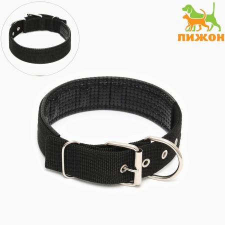 Collar "Comfort" Combined, 60 x 4 cm, Osh 45-55 cm, black