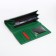 Women's wallet on magnet, green color