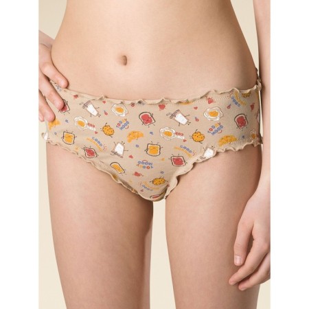 Panties for girls, height 104 cm, beige, blue, terracotta, 3 pcs-5