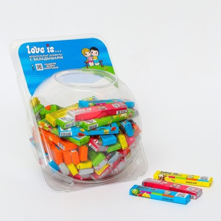 Chewing sweets LOVE IS Assorted 6*60 pcs*20g sphere-1