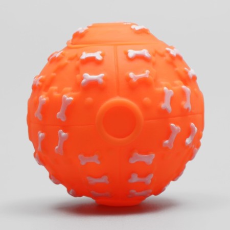 Toy squirrel "Boom bones" for dogs, 7.5 cm, orange-1