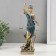 Souvenir Polystone "Goddess Femis" golden with blue 28x7x8 cm