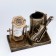 Sanding clock "Violin", souvenir, organizer for the office, 17 x 8 x 13 cm