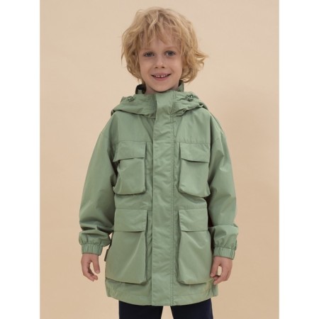 Windbreaker for boys, height 110 cm, green color