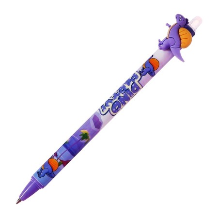 Gel pen 0.5 mm, with erased ink, blue, barcode on a piece, mix dinosaurs-2