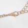 Love necklace, white color in gold, 34 cm