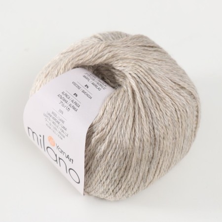 Yarn "Milano" 8%alpaca, 20%wool, 8%viscose, 64%acrylic 130m/50g (870)-1