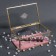 Organizer for storage "Crystal", with a lid, glass, 1 section, 17 × 11.5 × 10 cm, the color is transparent/copper/pink