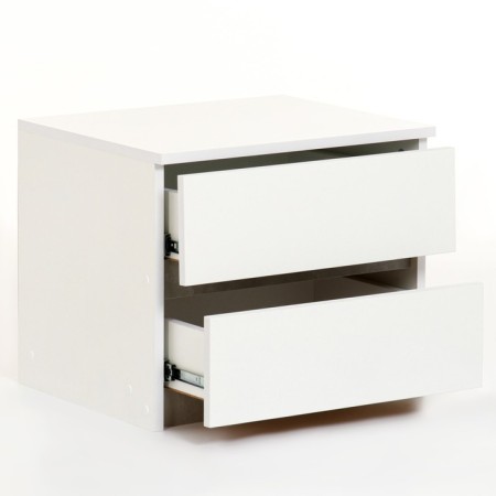 Bedside table, 502x426x430, white/concrete-2