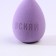 Makeup sponge in a container for storage and drying