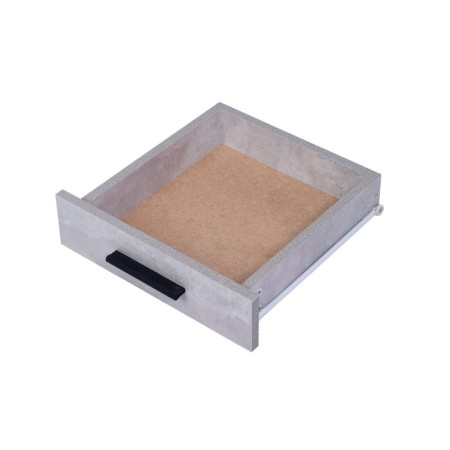 Written table Frame New, 800 × 510 × 760 mm, color cement light / black metal-1