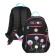 School backpack, 40 x 25 x 13 cm, Grizzly, ergonomic back, laptop department, black