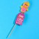 Formal candy "sponges with a duck", taste: pineapple, without sugar, 15 g.