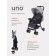 Stroller walking children's Rant Basic "UNO", folds into a cane, color Soft Grey