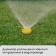 Distant sprayer, fitting under the hose, peak, plastic, "Snail", Greengo