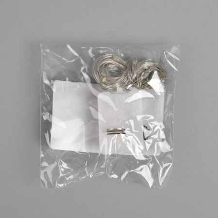 Garland “thread” 2 m dew, ip20, silver thread, 20 LED, white glow, 3 modes, AG13x3-5