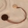 Picking for curtains "Pearl", 4 × 4 cm, brown color