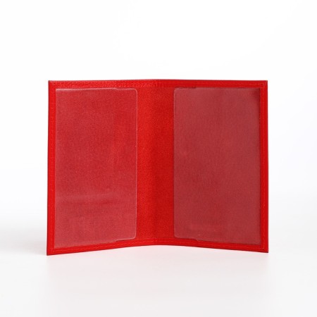 Textura passport cover, red color-6