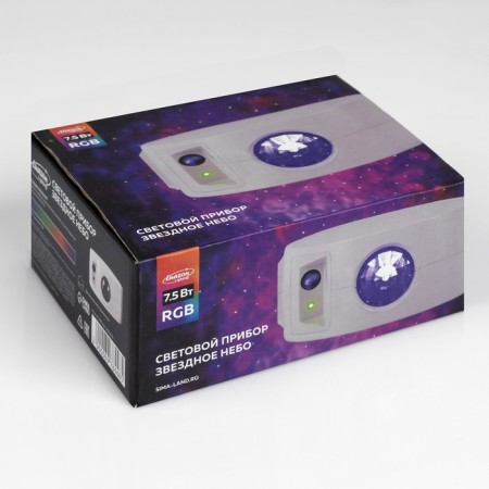 Light device "Star sky" 5 cm, laser, speaker, remote control, glow of multi, 5 V-11