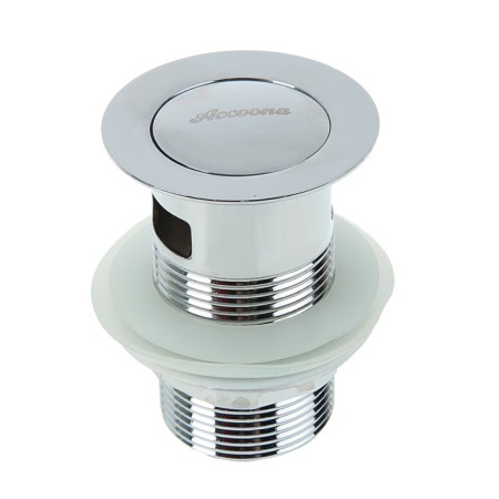 Bottom valve ACCOONA A481-1, for a washbasin with an overflow