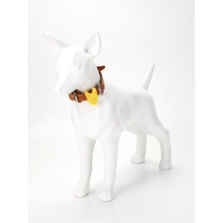 Light beacon on the collar/leash with 3 lumines of the “foot”, 3.2 cm, silicone, yellow-1