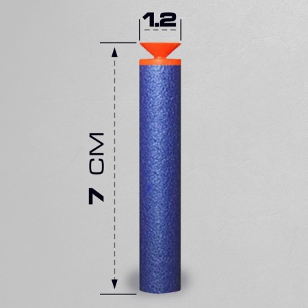 A set of soft bullets with suction cups, 60 pieces-1