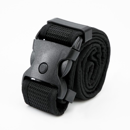 Tactical belt, 125 cm, width 5 cm, plastic buckle, black-1