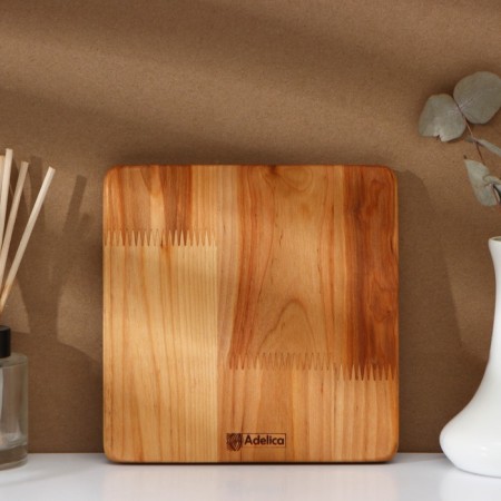 Adelica plate "Classics", 19 × 19 × 1.8 cm, saturated with mineral oil, birch-1