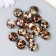 Beads for creativity plastic "Marble. Brown" set of 15 pcs 1.7x1.7x1 cm
