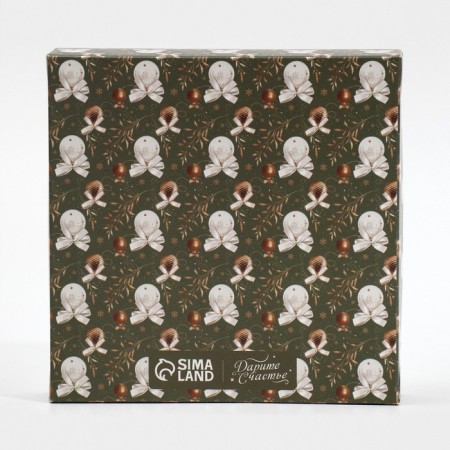 Folding box "New Year's chic", 14 x 14 x 3.5 cm, New Year-6