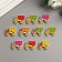 A set of buttons of decorative wood "trucks" set 10 pcs mix 2x2.5 cm