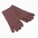 Women's gloves minku in peas, 22 cm, col. brown