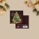 Postcard "Happy New Year" Christmas tree, 7 x 7 cm