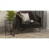 Journal table "Björn", 420 × 420 × 505 mm, color black loft / black