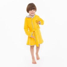 Yellow bathrobe/tiger, height 110, maistra, 100% cotton