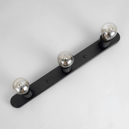 Ceiling lamp "Skin" 3he27 40W black 30x6x16cm-3