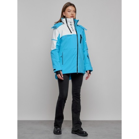 Ski jacket female, size 42, blue color-14