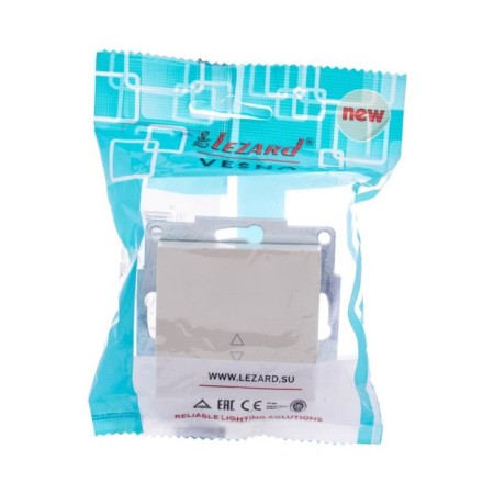 Switch 2-kl. SP Vesna with indication Cream mechanism. Lezard 742-0388-112