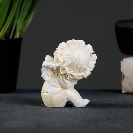 Figure "Angel in a wreath" gilding, 7x5x5cm-2