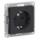 SE SE AtlasDesign, 16 A, 250 V, built -in, with salary, curtains, IP20, carbon, Atn001045