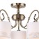 Romani chandelier, 5x40W E14, bronze color
