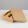 Cardboard box without a window, craft, 21 x 15 x 5 cm, set 5 pcs.