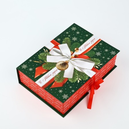 Box a book "Happy New Year", Bant, 27 x 19.5 x 8 cm, New Year-1