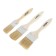 Set of brushes scrap, natural bristles, wooden handle, 1-1.5-2 ", 25, 38, 50 mm