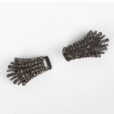 Decorative fastener, 4.3 × 1.3 cm, black color-1